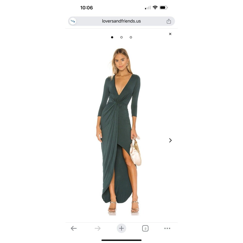 Lovers and Friends Sundance Maxi Dress in Everglade Green XS Brand New W Tags